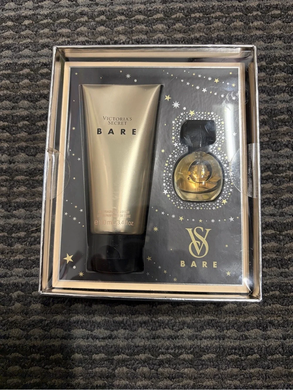 Victoria's Secret Bare Mini Fragrance Gift Set With Lotion *FREE Shipping*